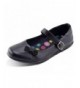 Flats Girls School Uniform Strap Shoes Kids Mary Jane Flats (3 M US Little Kid - Black-3) - CO18DAEN8H6 $30.26
