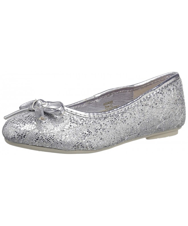 Flats Girls Ballerina (Little Kid/Big Kid) - Silver Glitter - CT124Q13UXT $30.06