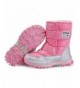 Boots Boy's Girls Outdoor Waterproof Cold Weather Winter Snow Boots Toddler Kids Warm Faux Fur Booties - Pink - CX18I06ZGM8 $...