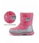 Boots Boy's Girls Outdoor Waterproof Cold Weather Winter Snow Boots Toddler Kids Warm Faux Fur Booties - Pink - CX18I06ZGM8 $...
