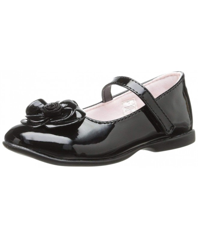 Flats Patent MN With Flower Mary Jane (Infant/Toddler) - Black - CH11G0BW38H $44.24