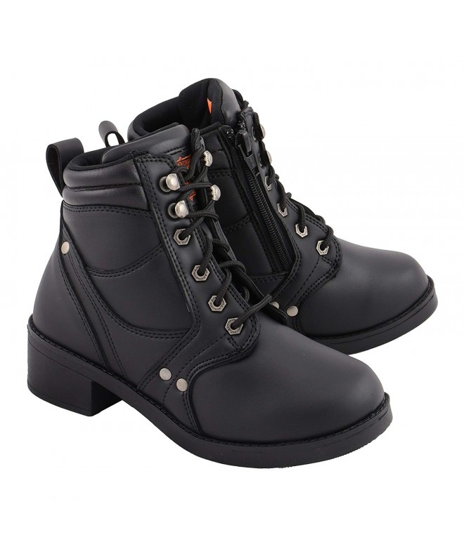 Boots Boy's Zipper Plain Toe Boot Black 3 - CL18CIHMKSX $94.15