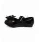 Flats JELLYBEANS FA09 Patent Leatherette Satin Bow Tie Mary Jane Ballerina Flat (Toddler Girl) - Black - Black - C912IQD25ZR ...