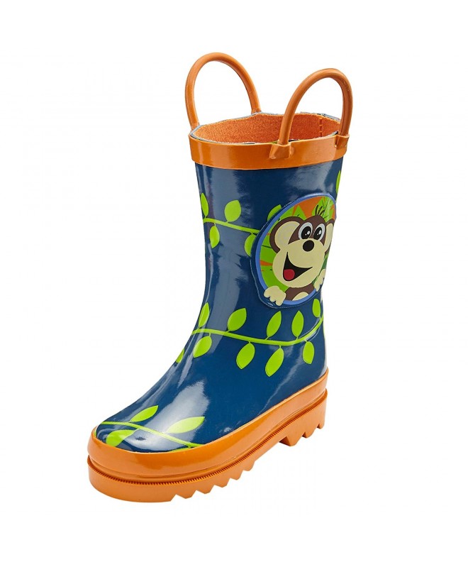Boots Toddler Waterproof Handles - Monkeyin Printed - C418EEORZEU $43.84