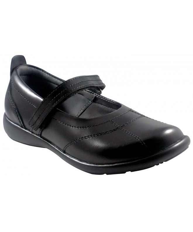 Flats Little Girls Black Soft Leather Shoes - Cristina 2M - C918GN3Q604 $50.02