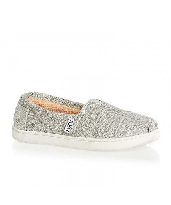 Flats Kids' Shearling Slip-On Sneaker - Grey Herringbone - CC129Z22H1P $85.83