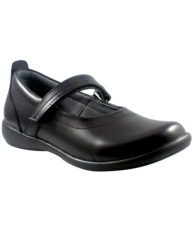 Flats Big Girls Black Soft Leather Shoes - Carla 4.5m - CX18GMRE9AE $57.95