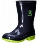 Boots Kids' Pebbles Rain Boot - Navy Lime - CN18GC8X3M3 $49.91