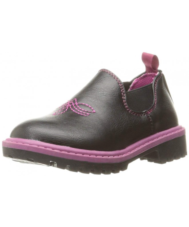 Boots Kids' Romeo Ankle Boot Pull - Charrise Black - CS12COT1BEF $44.90