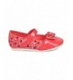 Flats Mixed Media Confetti Bow Tie Capped Toe Mary Jane Flat (Toddler Girl/Little Girl) FB78 - Coral - C112JTHEE4T $31.75