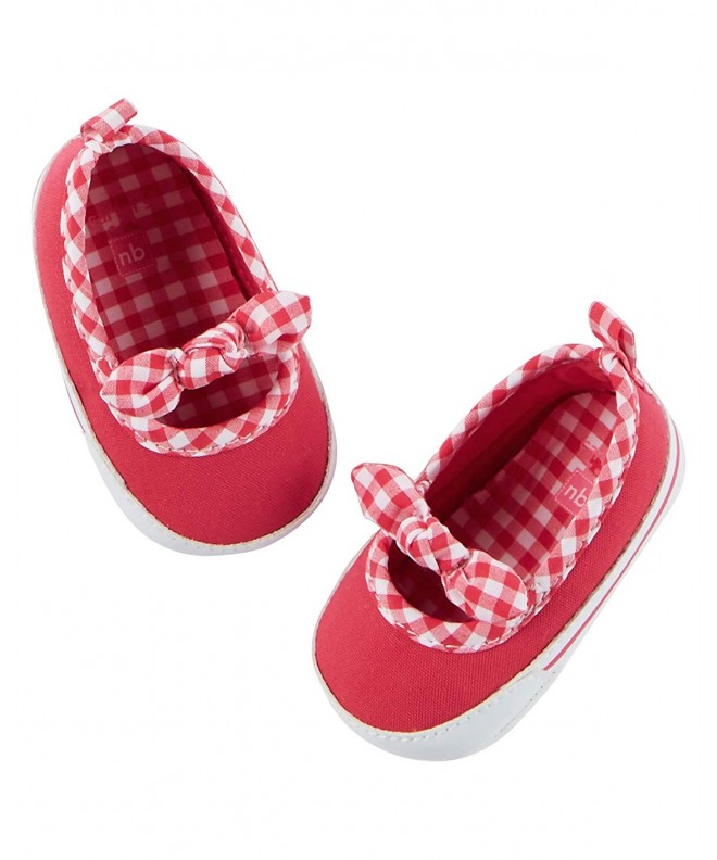 Flats Girl Pink & White Gingham Mary Jane Crib Shoes (9-12 Months) - CY12IFGYWQF $19.17