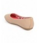 Flats Nubuck Round Toe Classic Slip On Ballerina Flat (Toddler/Little Girl/Big Girl) DC42 - Beige - C51270D0VLJ $36.91