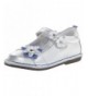 Flats Medallion Collection Ciara Mary Jane (Toddler) - Silver/Purple - C011FF683X7 $62.35