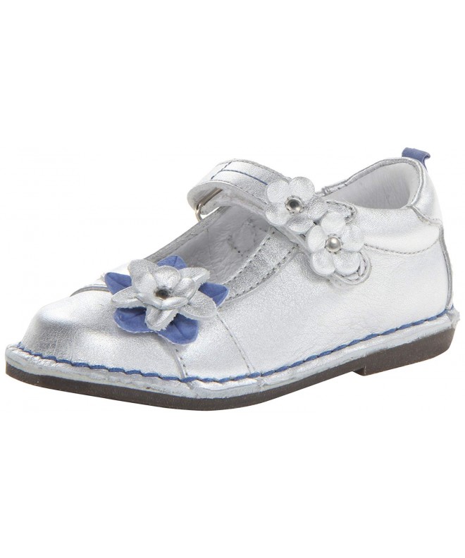 Flats Medallion Collection Ciara Mary Jane (Toddler) - Silver/Purple - C011FF683X7 $62.35