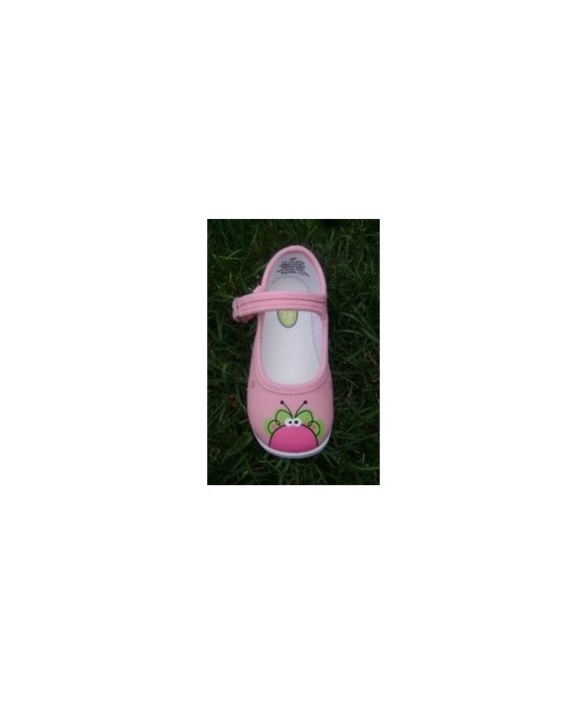 Flats Childrens Toddler Tennis Shoes Pink - Pink Flutterflies Mary Janes - CX116IG8K31 $40.40