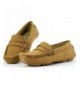Loafers Girl's Boy's Suede Slip-on Loafers Shoes(Toddler/Little Kid/Big Kid) - Brown - CK12KB3Z9UD $38.13