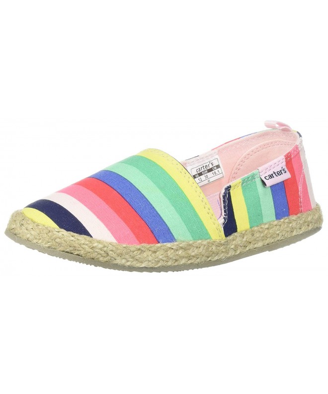 Loafers Kids Ari Girl's Espadrille Slip-On Loafer Flat - Print - C81865TNTWZ $38.05
