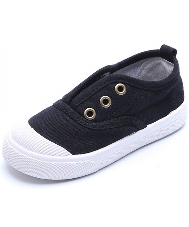 Loafers Baby's Boy's Girl's Canvas Light Weight Slip-On Loafer Casual Running Sneakers - Black(02) - CB18DIHW0WD $26.17