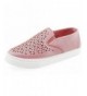 Loafers Girls Slip On Casual Shoes Sneaker - Pink - CG18OW44U3D $33.98