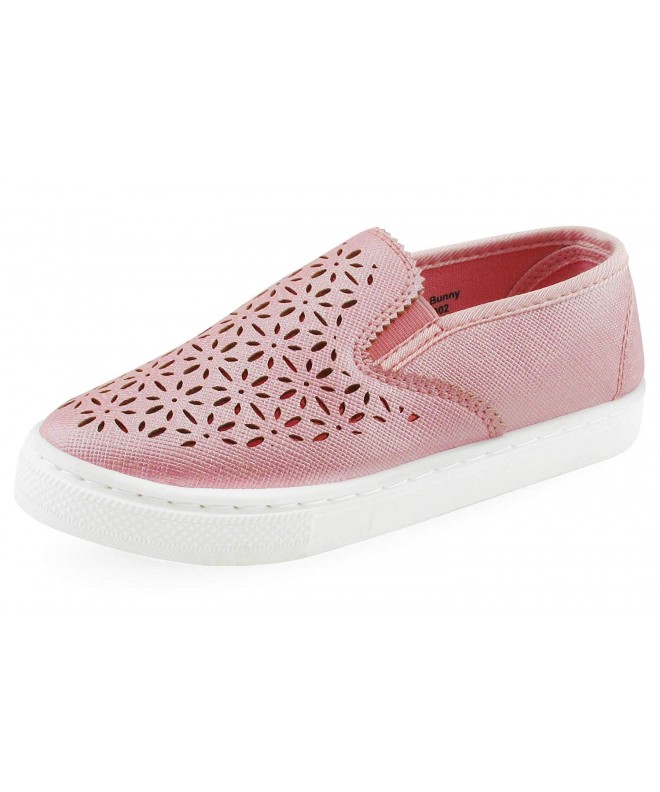 Loafers Girls Slip On Casual Shoes Sneaker - Pink - CG18OW44U3D $33.98