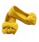 Loafers Girls Casual Slip On Bowtie Mary Jane Flats Ballerina Flat Toddler Shoes - Yellow - C1185O2CWL0 $30.98