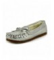 Loafers Sequins Sparkle Moccasin - Sliver - CM1205B84BH $17.31