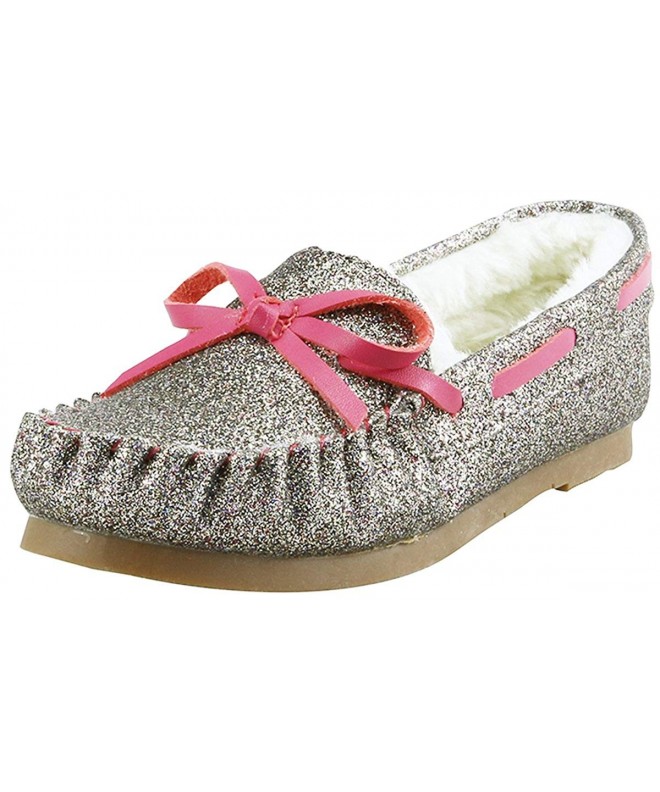 Loafers Shearling Glitter Moccasin-Grape - Grape - CH12N0JYF1H $19.41