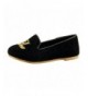 Loafers Black Loafer Slip on Flat - Black2 - C418399093Z $21.98