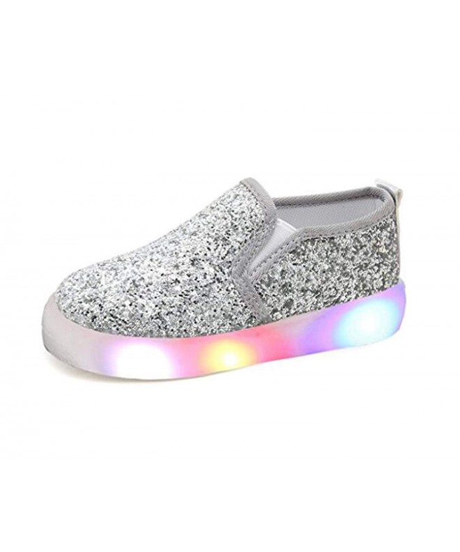 Loafers Sequins Flashing Loafers Sneakers - CS18K0IZ5O3 $31.77