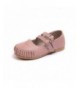 Loafers Environmentally Friendly Linen Shoes Natural Breathable Dress Shoes Gypsy Style Retro Shoes(Little Girls) - Pink - CZ...