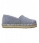 Loafers Baby Girl's Platforn Alpargata Espadrille (Toddler/Little Kid) Blue Slub Chambray Loafer - CJ12ICAF7Q7 $66.65