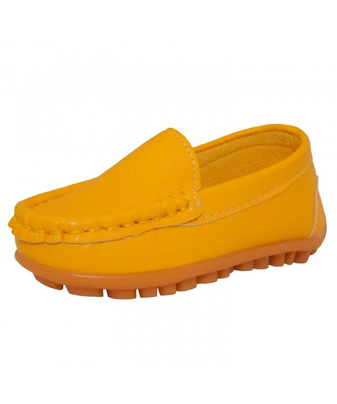 Loafers Loafers Resistent Leather Oxfords - Yellow - CM1226G3GDZ $24.19