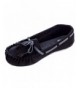 Loafers Girl's Cute and Comfy Suede Moccasin Slippers Black - Black - CW18OHUHUN9 $18.50