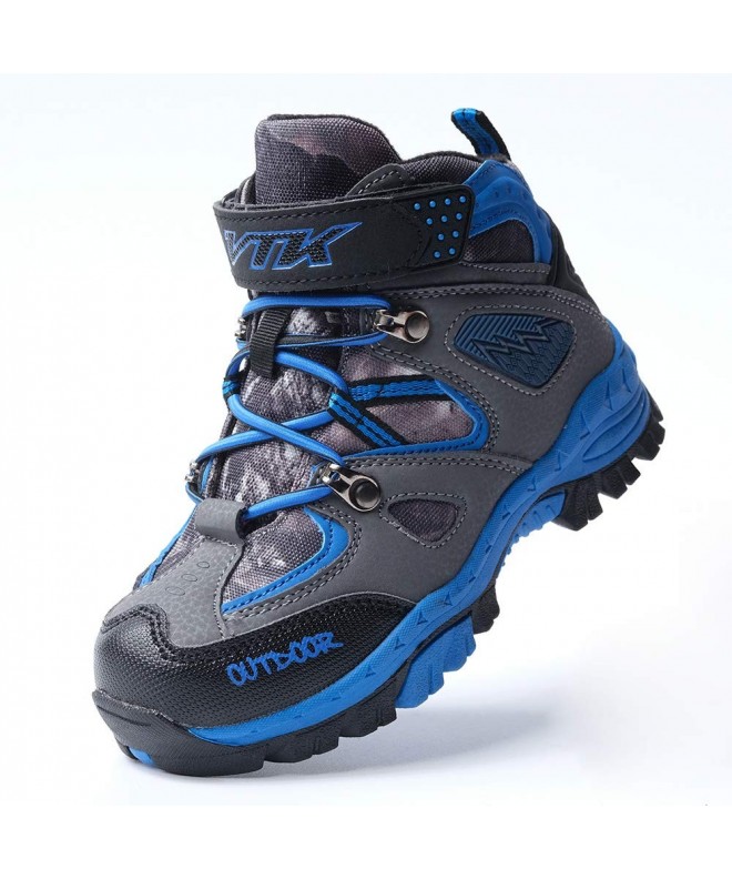 Hiking & Trekking Resistance Outdoor Walking Climbing Sneakers - Grey/Blue - CH18HAKQGXH $58.08