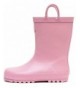 Rain Boots Toddler Kids Solid Rubber Rain Boots Pink - Glitter Pink - CT18EOQEMNG $35.00