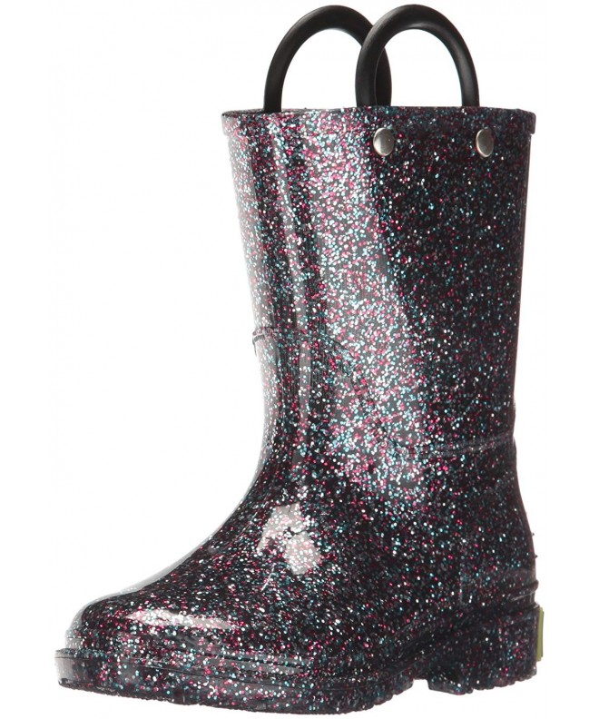 Rain Boots Kids Glitter Waterproof Rain Boot - Multi - CE12NSYZBT3 $53.26