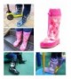 Rain Boots Toddler Kids Rubber Rain Boots - Butterfly Colorful - CX18GZDREHT $38.35