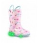 Rain Boots Children's Light Up Rain Boots for Little Kids & Toddlers - Boys & Girls - Pink (Unicorn) - C618KWIN0S8 $30.44