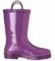 Rain Boots Kids Unisex Solid Waterproof Rain Boot - Grape - CR124QV6K9Z $42.38