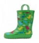 Rain Boots Toddler Rain Boots Girls Boys Durable PVC & Rubber Kids Waterproof Shoes - D.green - CA188US09XK $32.53