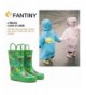 Rain Boots Toddler Rain Boots Girls Boys Durable PVC & Rubber Kids Waterproof Shoes - D.green - CA188US09XK $32.53