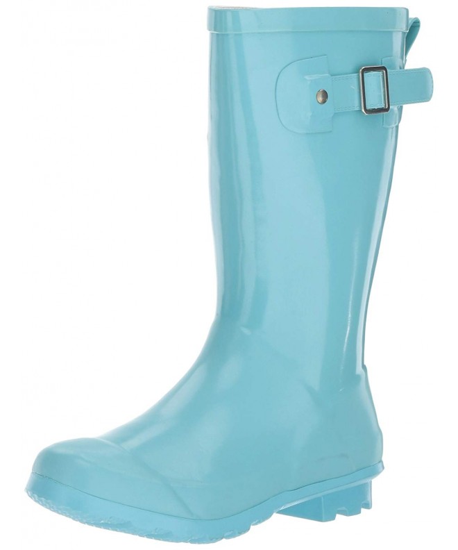 Rain Boots Kids' Waterproof Classic Youth Size Rain Boots - Aqua - CB12NTAOQKI $57.75