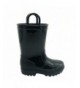 Rain Boots Toddler Waterproof Lightweight Comfortable Traction - Black - CI18LMZCR35 $34.53