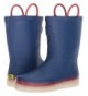 Rain Boots Kids' LED Light-Up Waterproof Rechargeable Rain Boots - Navy - CV12O3VG95N $76.13