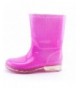 Rain Boots Girls Outdoor Glitter Color Waterproof Ankle Rain Boots (Toddler/Little Kid) - Pink - CS18IEWXX85 $43.16
