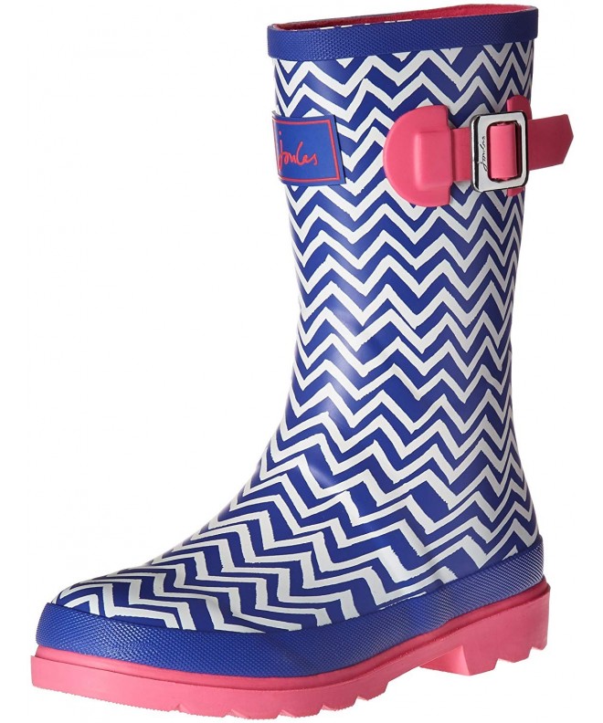 Rain Boots Girls Welly Rain Boot (Toddler/Little Kid/Big Kid) - Blue Zig Zag - C212DJ57BIX $101.75