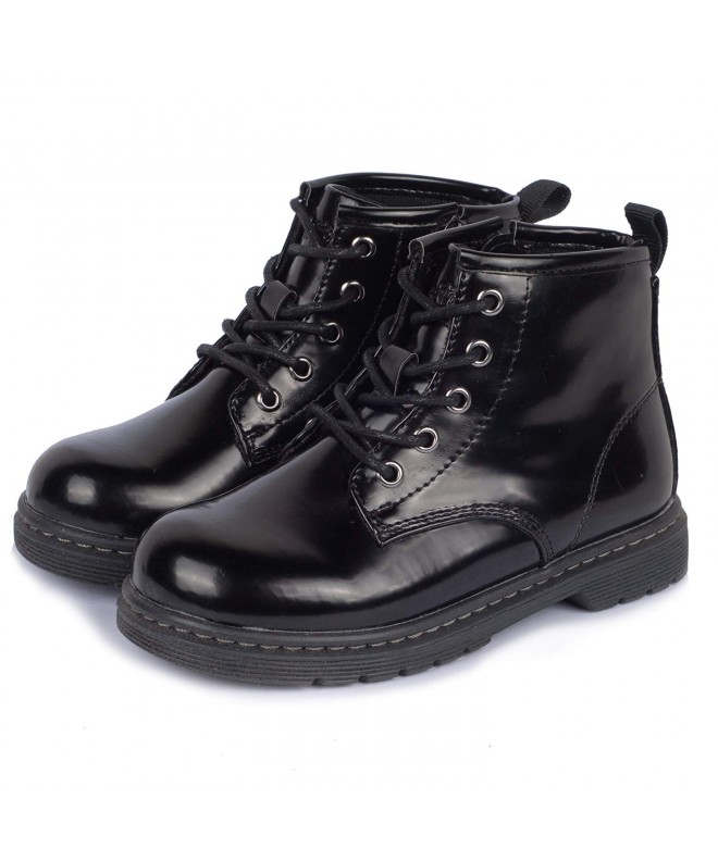 Boots Toddler/Little Kid Girls Boys Martin Boots Side Zipper - Black - C6186H46IKC $39.25