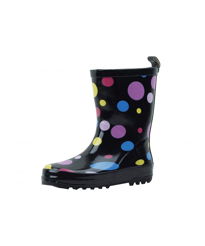 Rain Boots Childrens Multiple Styles Waterproof - Multi-color Polka Dots-1 - CX12MAFNQYY $39.67