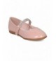 Rain Boots CA03 Patent Flat Mary Jane Ballerina Blush - C718580MYWR $32.25