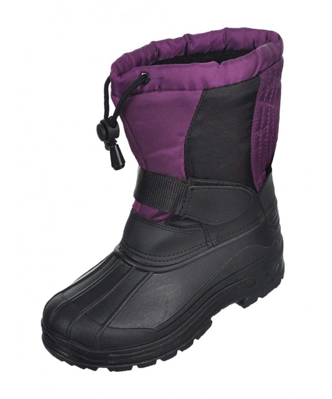 Rain Boots Girls'Snow Goer Boots - Purple - 13 Youth - C911XOE0XDF $52.39